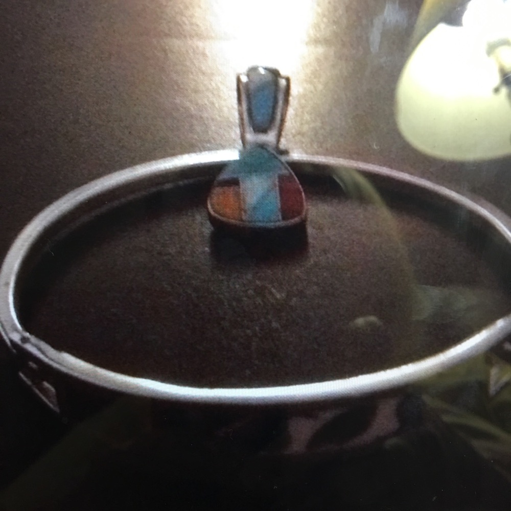 Inlaid Navajo bracelet